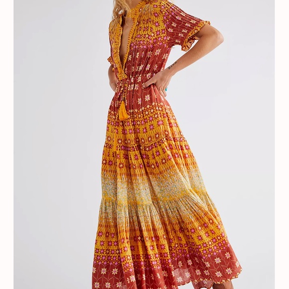NWT Free People Rare Feeling Maxi Dress - Picture 1 of 8